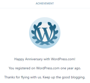 One year Anniversary